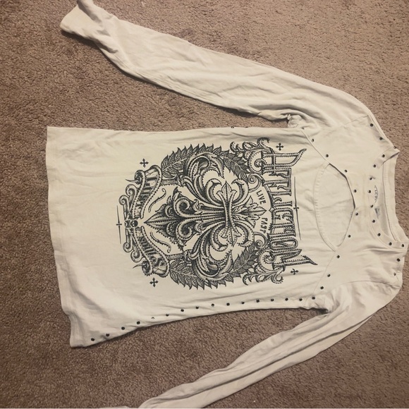 Affliction Long Sleeve Graphic Tee - Picture 1 of 2